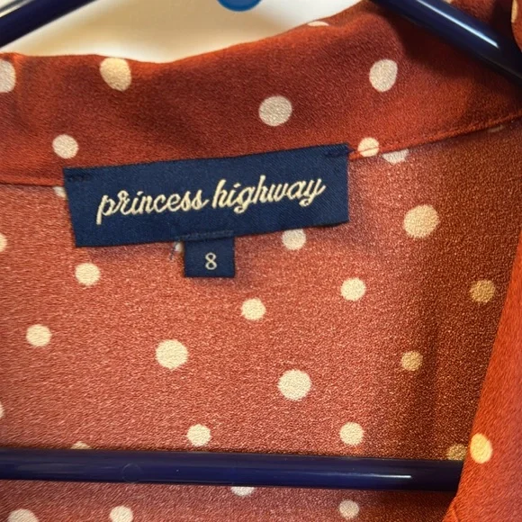 Princess highway orange polka dot dress - Picture 2 of 3